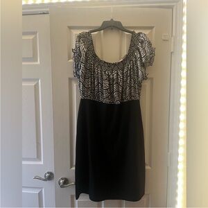 Metrostyle Black and White Dress